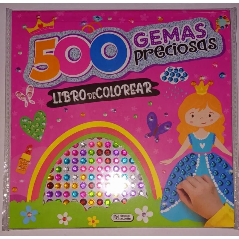 500 GEMAS PRECIOSAS Nº4- LIBRO PARA COLOREAR