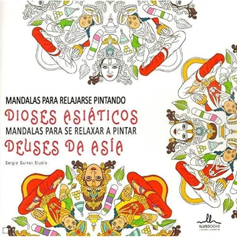 MANDALAS DIOSES ASIATICOS PARA RELAJARSE PINTANDO