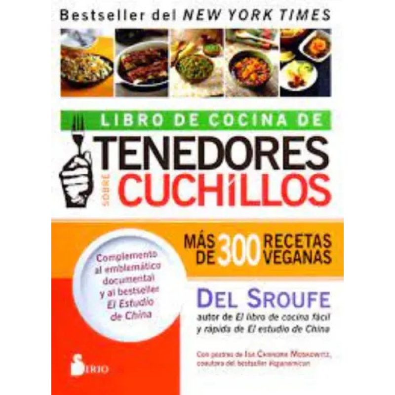 LIBRO DE COCINA DE TENEDORES SOBRE CUCHILLOS