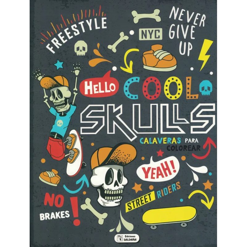 COLOREA CALAVERAS COOL SKULL