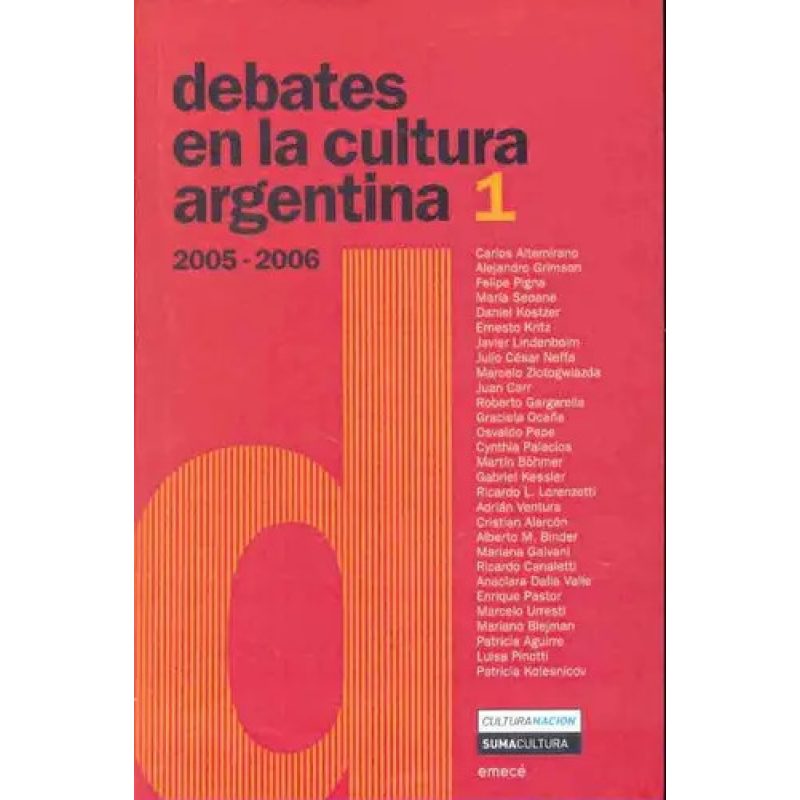 DEBATES EN LA CULTURA ARGENTINA 1