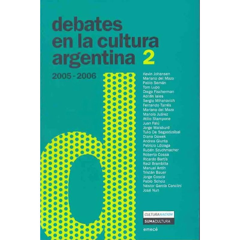 DEBATES EN LA CULTURA ARGENTINA 2