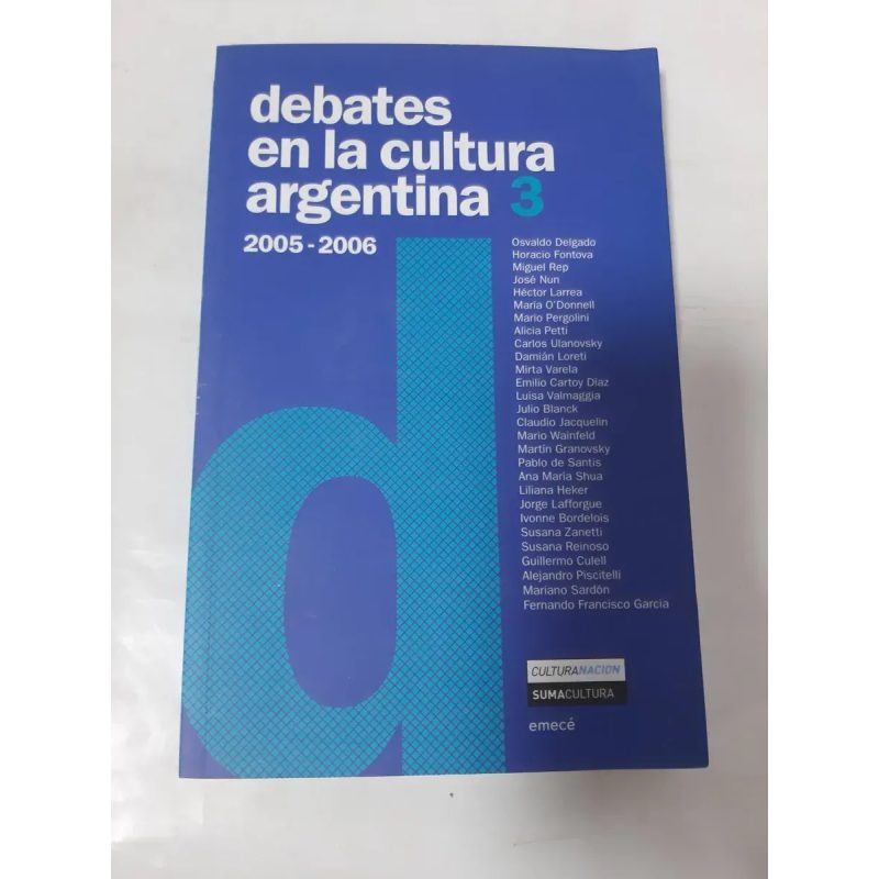 DEBATES EN LA CULTURA ARGENTINA 3
