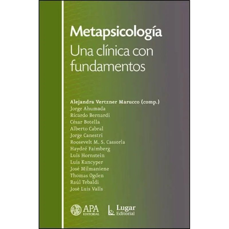 METAPSICOLOGIA UNA CLINICA CON FUNDAMENTOS