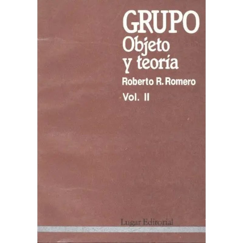 GRUPO OBJETO Y TEORIA VOLII