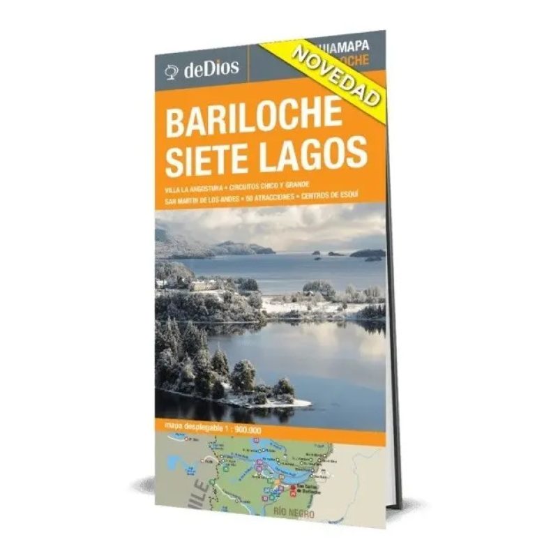 BARILOCHE SIETE LAGOS GUIA MAPA