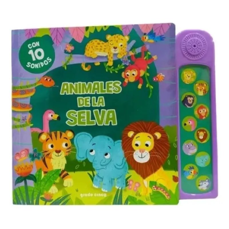 CON 10 SONIDOS ANIMALES DE SELVA