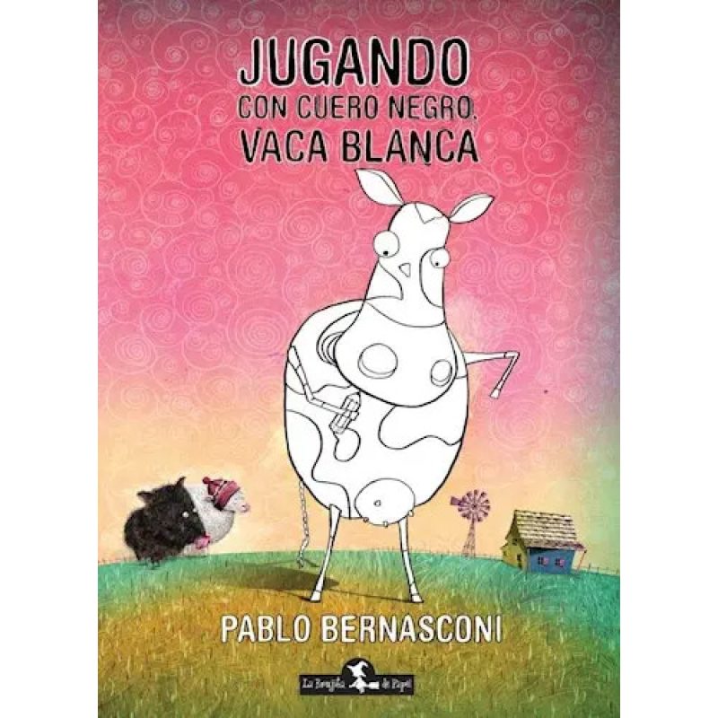JUGANDO CON CUERO NEGRO VACA BLANCA