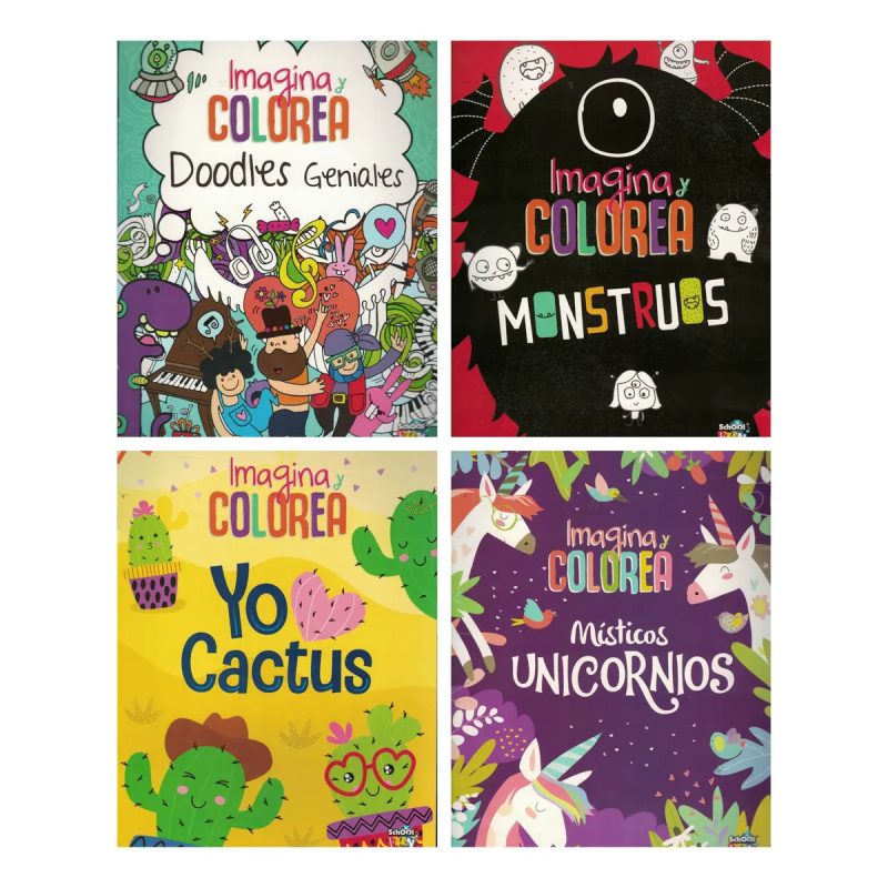 IMAGINA Y COLOREA DOODLES GENIALES