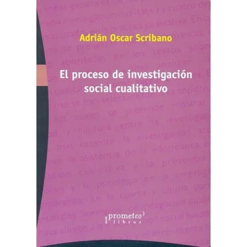 PROCESO DE INVESTIGACION SOCIAL CUALITATIVO EL