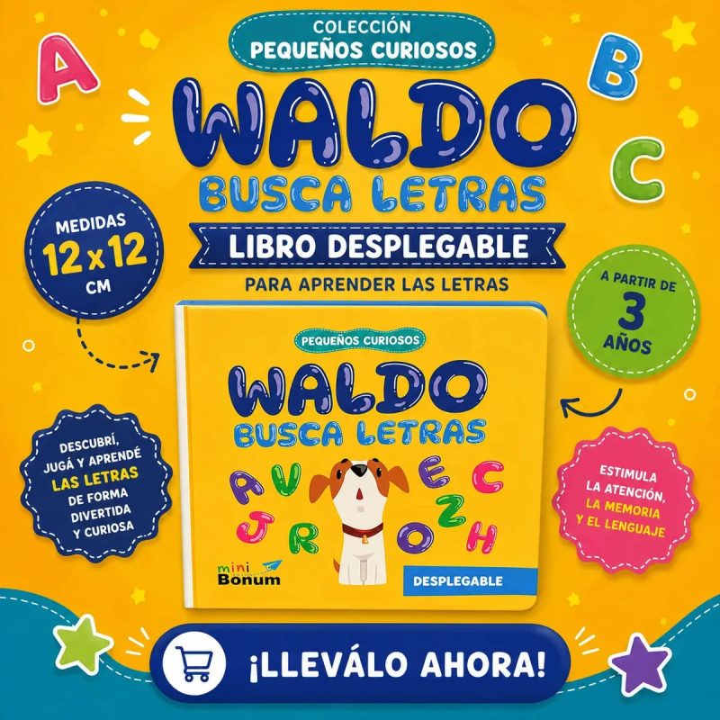 WALDO BUSCA LETRAS - PEQUEÑOS CURIOSOS CARTONE
