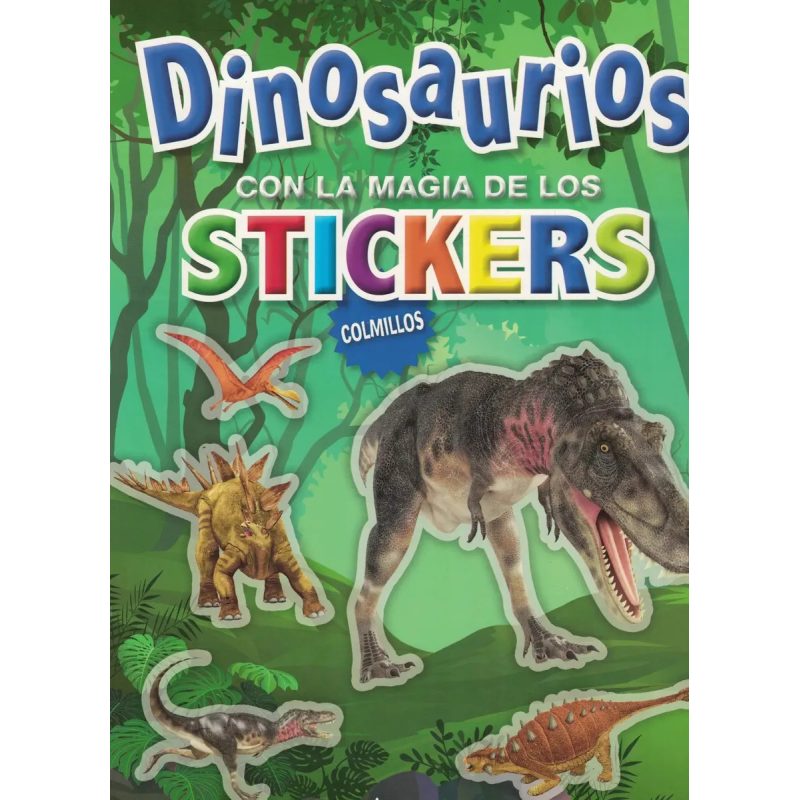 DINOSAURIOS STICKERS-COLMILLOS