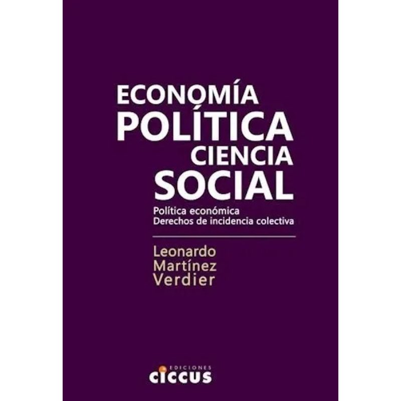 ECONOMIA POLITICA CIENCIA SOCIAL