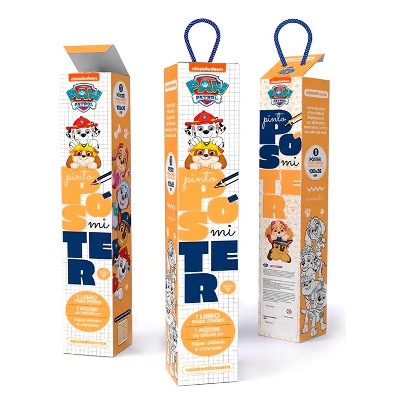 PINTO MI POSTER PAW PATROL NARANJA
