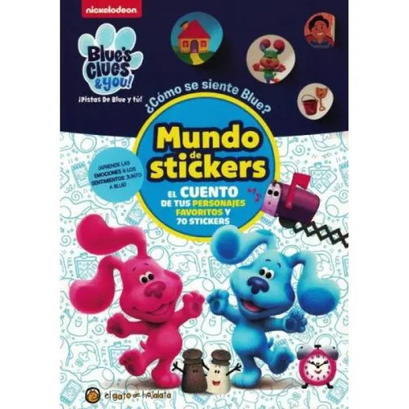 COMO SE SIENTE BLUE - BLUE S CLUES + 75 STICKERS