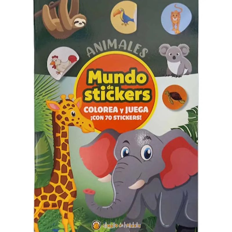 COLOREA Y JUEGA - ANIMALES + 70 STICKERS