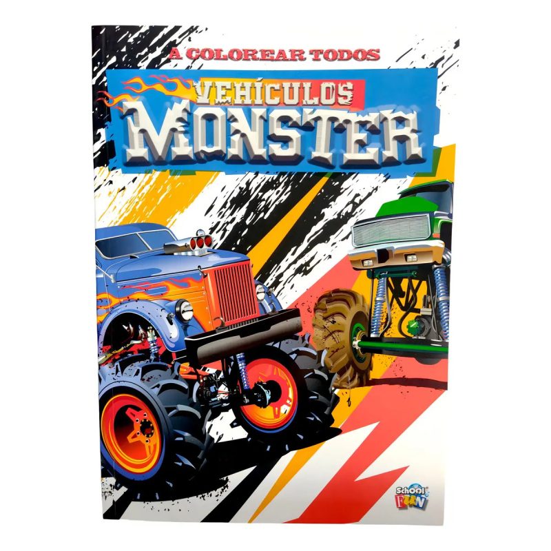 A COLOREAR TODOS VEHICULOS MONSTER