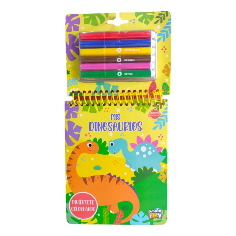 DIVIERTETE COLOREANDO DINOSAURIOS
