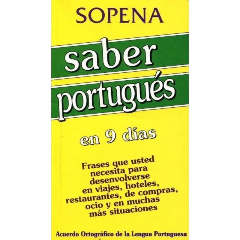 SABER PORTUGUES EN 9 DIAS