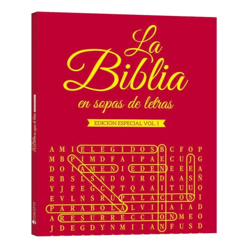 LA BIBLIA EN SOPA DE LETRAS V 01 - TAPA ROJA