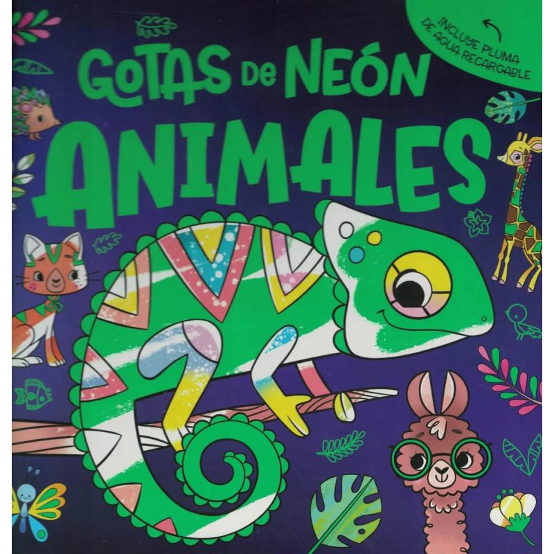 GOTAS DE NEON ANIMALES TD CON PLUMA RECARGABLE