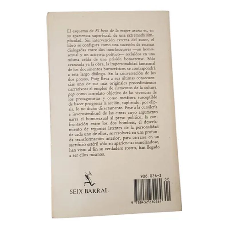 El Beso De La Mujer Araña - Manuel Puig - Seix Barral (Usado) - Miniatura 2